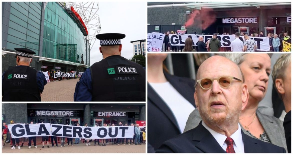 Man Utd 2023/24 Kit Launch Hit By Anti-Glazer Family Protest